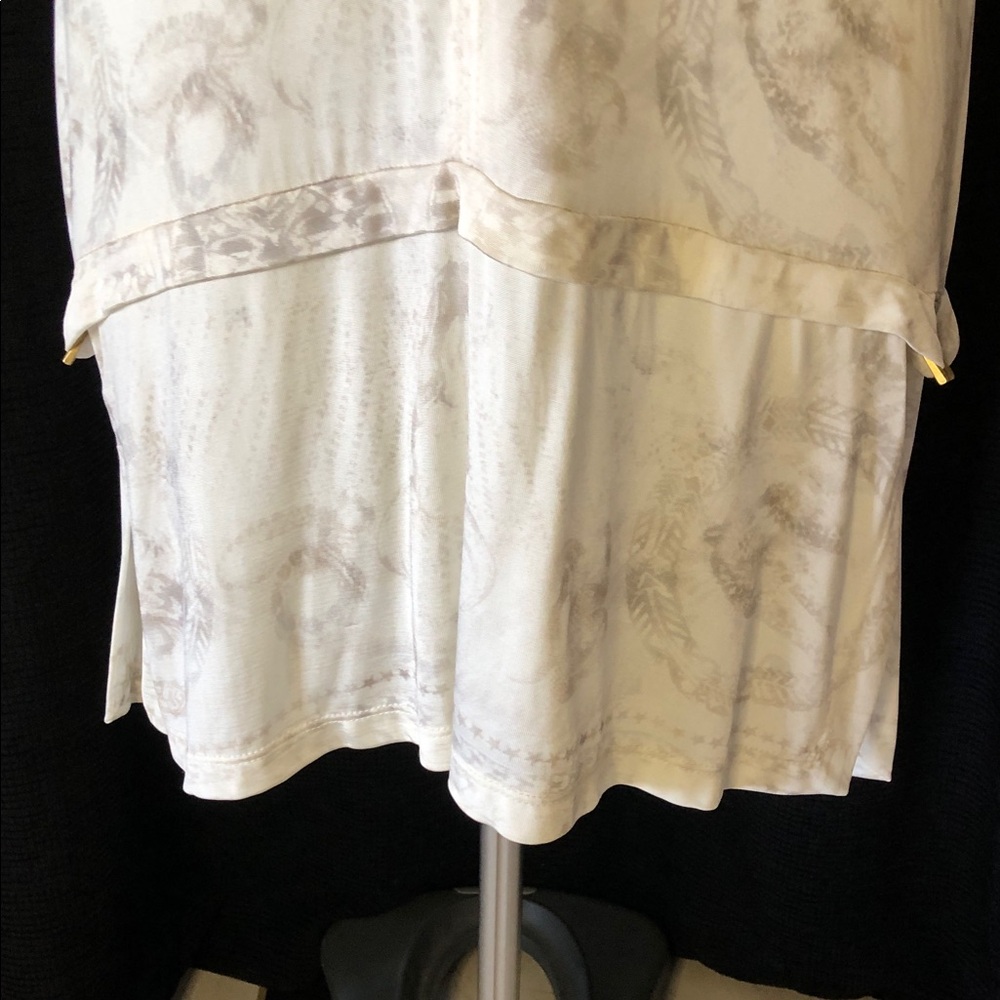BALMAIN BEACHWEAR PLUNGING V NECK HALTER COVERUP • GOLD MEDALLION HARDWARE •Sz M - Picture 4 of 17